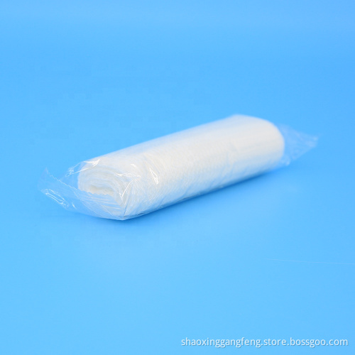 White conforming surgical dressing gauze roll bandage